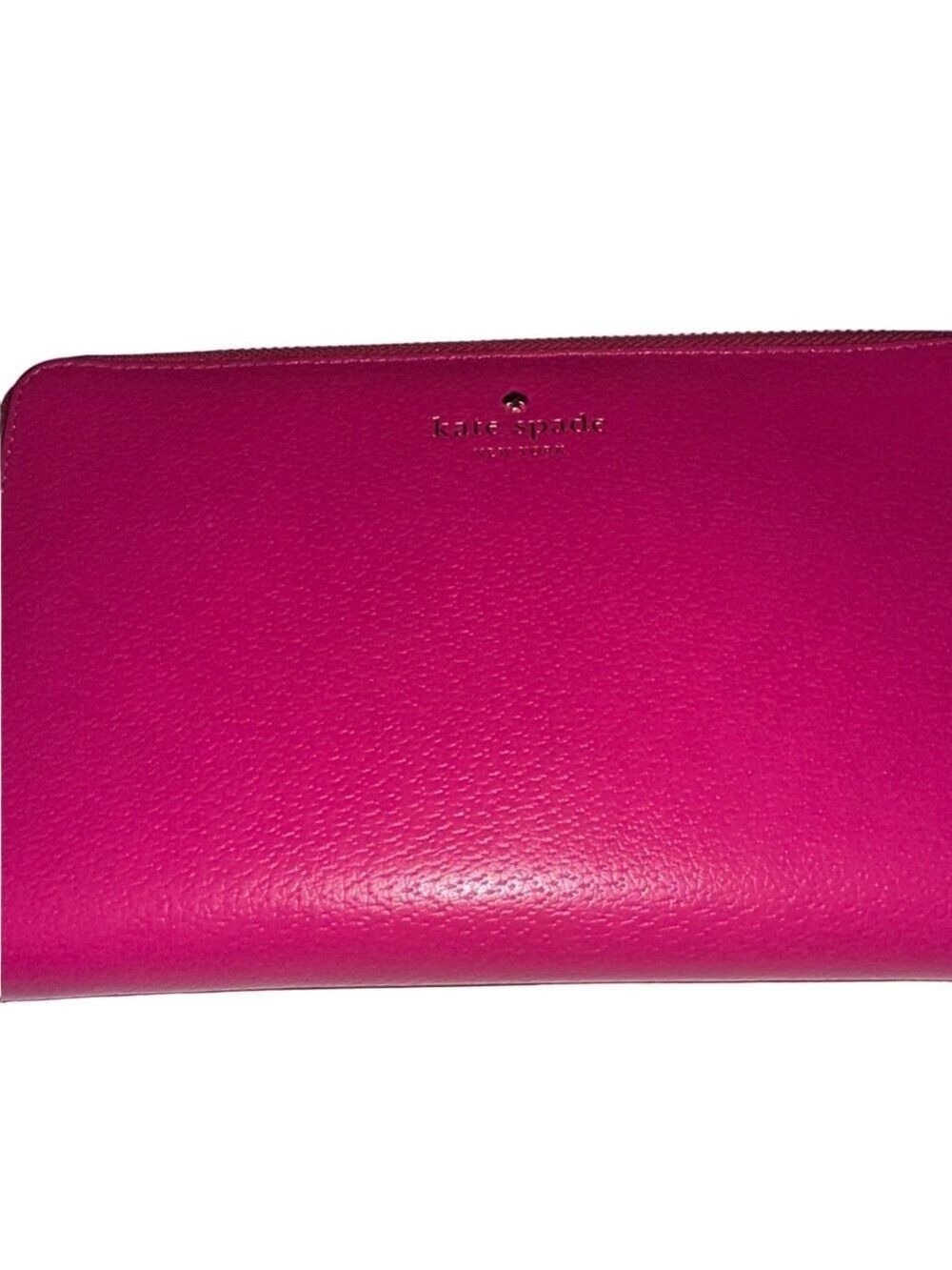 Kate Spade Fuchsia Zip Around Wallet - Picture 2 of 9